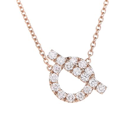 hermes finesse necklace|18k diamond finesse necklace.